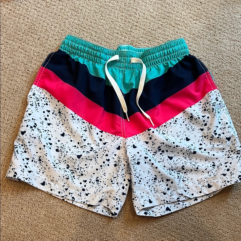 Chubbies Teal, Pink, and Navy Swim Shorts